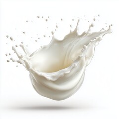 Milk Splash - A Delicious Dairy Drink , white background cut out PNG