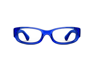 Stylish blue eyeglasses modern fashionable frames, Isolated On White Background, Png Transparent