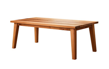  3d rendering of an elegant dining table with six chairs, showcasing the design and texture of solid wood legs and soft fabric seating in neutral tones, set against a white background for easy decorat