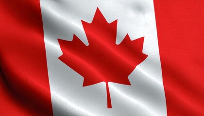 Wavy Canadian Flag