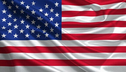 Naklejka premium Wavy Flag of the United States of America