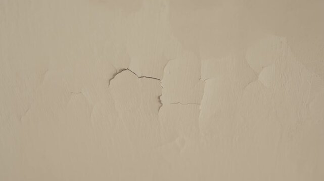the plaster is cracking on the ceiling