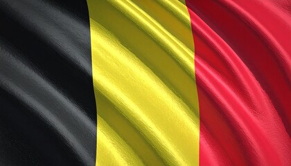 Obraz premium Flag of Belgium Waving
