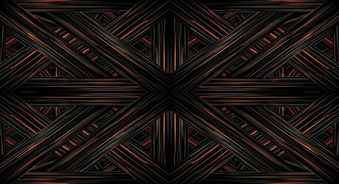 Interwoven lines forming geometric patterns with subtle luminosity and dark undertones
