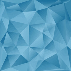 Fototapeta premium Abstract Geometric Blue Polygonal Pattern with Textured Surface and Shadows
