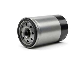 Precision metal oil filter, essential automotive part for engine maintenance and peak performance.