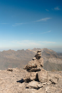Summit of the Pic du Taillon, Pyrenees, France.