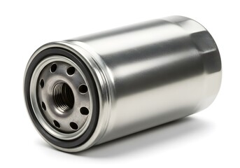 Brand new, clean automotive oil filter ready for vehicle maintenance and repair projects