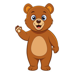 Obraz premium A cartoon teddy bear vector illustration design