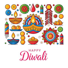 Aesthetic Happy Diwali Festival of Light Graphic