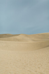 Scenic View of Sand Dunes in Desert Landscape