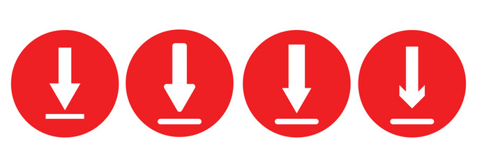 set of Download black icons. downloads. download vector icons. download collection.