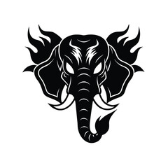 vector image of an elephant