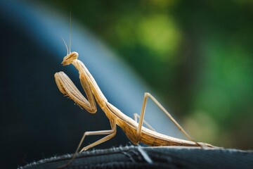 praying mantis on the ground