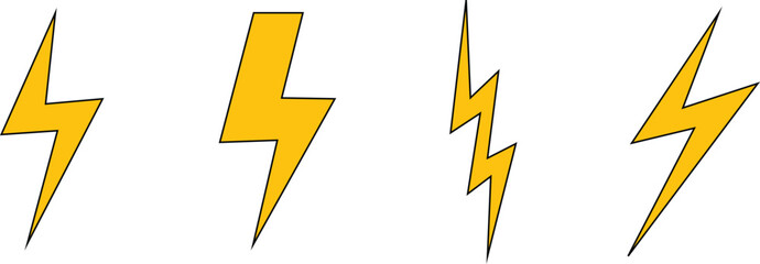vector image of lightning symbol