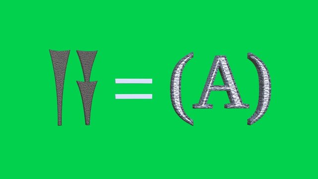 Animation of Ancient Hittite Cuneiform with Latin Pronunciation A