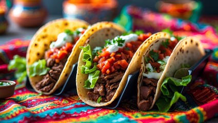 colorful mexican food