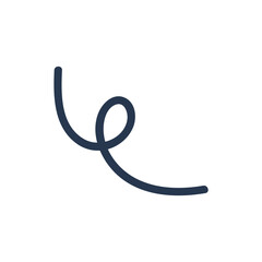 Abstract scribble line vector, scribble elements.