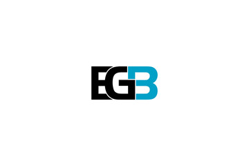 EGb Creative Abstract Icon – Modern Minimal Monogram Logo for Branding, Identity & Vector Design