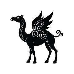 vector illustration of a camel