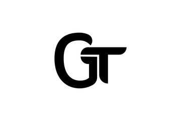 Obraz premium GT logo design illustrator