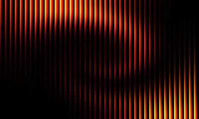 Dynamic vertical glowing lines creating a dramatic abstract background with vibrant orange and red hues, perfect for impactful designs.