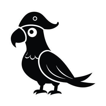 bird parot on a white background