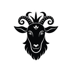 vector illustration of a goat