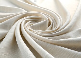 cotton fabric arranged like stacked waves soft mint