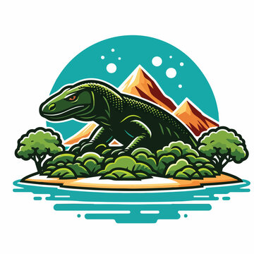 comodo island illustration