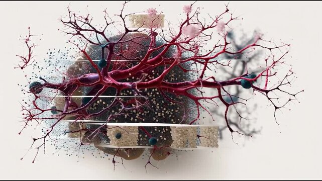BDNF. Brain-Derived Neurotrophic Factor. Neuroplasticity. Brain health. Cognitive function. An artistic representation of a brain and neural connections.