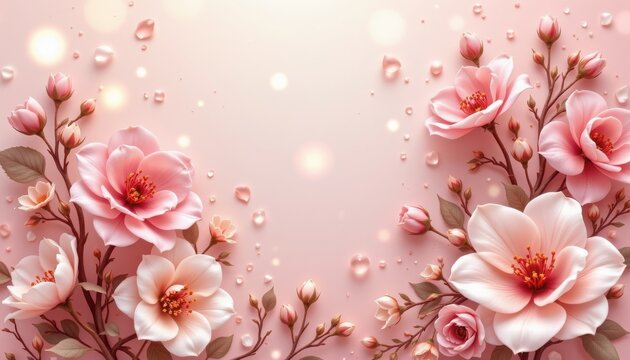 rose ivory bloom theme with dusty rose with pearl ivory, seamless glowing fade, ethereal ivory sparkle, centered ivory rose glow, gentle and dreamy