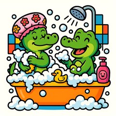 Obraz premium lets take a bath