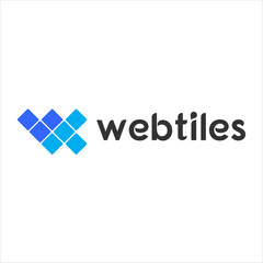 Modern Abstract Blue Logo Design Concept 