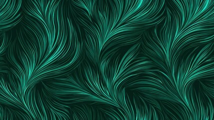 Obraz premium Abstract teal feather design