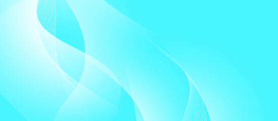 Modern abstract blue background with white flowing lines. Futuristic digital technology concept. vector illustration