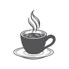 Coffee cup vector silhouette icon, Flat design, symbol, trending, Coffee cup icon,
logo template, Editable Stroke, vector sign, branding and design, Hot coffee, graphic, Creative, Designer,
