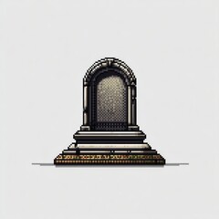 Pixel art throne design