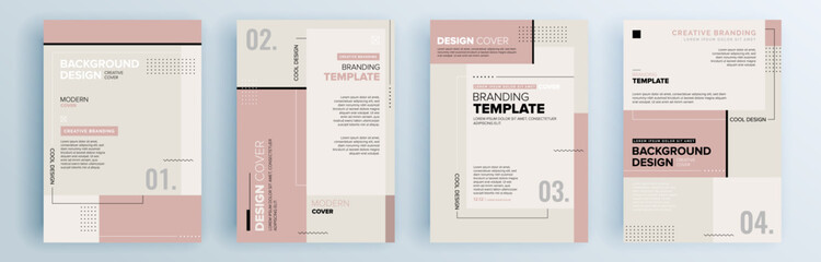 Modern abstract covers set, minimal covers design. Colorful geometric background, vector illustration.