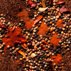 seamless variety of spices