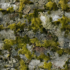 moss on seamless stone