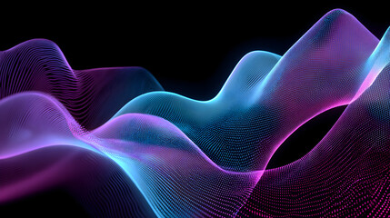 Fototapeta premium Vibrant blue and purple Gradient Background Landscape Image 2