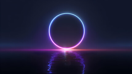 Obraz premium Vibrant blue Gradient Background Landscape Image 27