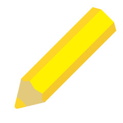 Colored pencil icon (yellow pencil)