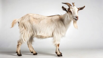 LaMancha Goat on studio background