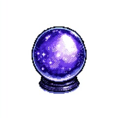 Pixel art crystal ball
