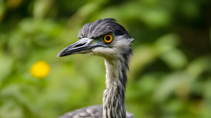Fototapeta premium Closeup grey heron head