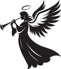 Angel Playing A Horn