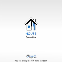 House Logo Template Design Vector