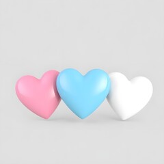 red heart on a white background